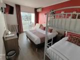 Superior Quadruple room with balcony and with sea view