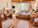 Comfort room with mountain view