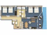 2 Bedrooms Deluxe room with balcony and oceanfront