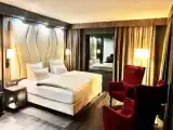 Comfort room with land view
