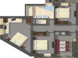 3 Bedrooms Superior Sextuple Apartment with balcony and with mountain view