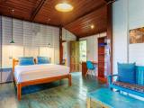 Studio with pool view