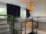 Bed in Dorm with city view