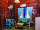 Studio with pool view