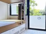 Bed in Dorm with balcony