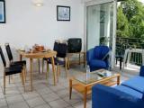 Apartment with balcony and with garden view