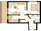 Comfort Quadruple Family Suite with courtyard view