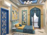 Deluxe Quadruple Apartment with balcony and with partial sea view