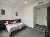 Comfort room with courtyard view