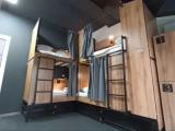 Bed in Dorm with balcony and with view