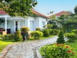 Villa with balcony and with garden view
