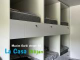 Bed in Dorm with balcony and with view