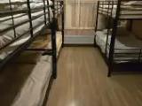 Bed in Dorm with balcony