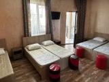 Bed in Dorm with balcony and with view