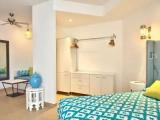 Family Double room with balcony and with pool view