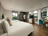 Family room with city view
