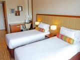 Twin room with balcony and with pool view