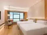 Twin room with airport view