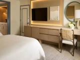 Double room with city skyline view