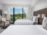 Room with balcony and with garden view