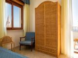 Single room with partial sea view