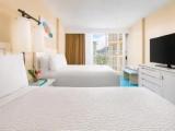 Mobility Accessible Roll-in Shower Quadruple room with partial ocean view