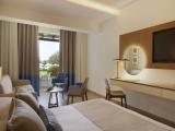 Double Family room with balcony and with pool view