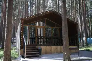 BarnHaus no1 s panoramnym vidom na les Cottage, Zarechnyy