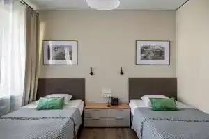 Dvuhmestnyy nomer s 2 otdelnymi krovatyami Delyuks Apartments, Elektrostal