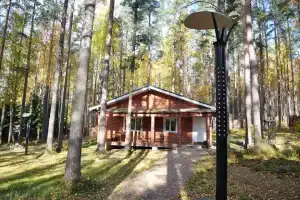Kottedzh iz kleenogo brusa pryamo sredi sosnovogo lesa Cottage, Michurinskoe