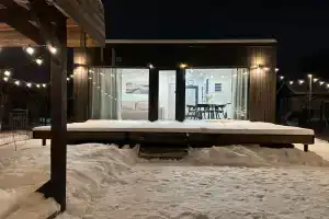 Domik u ozera s baney i chanom Cottage