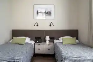 Dvuhmestnyy nomer s 2 otdelnymi krovatyami Komfort plyus s terrasoy Apartments, Elektrostal
