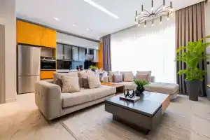 Lyuks dupleks s sadom Via Mar Apartments, Alanya