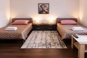 Dvuhmestnyy nomer s 2 otdelnymi krovatyami Standart 1 + 1 Apartments, Berdyansk