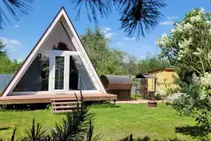 Dom A-frame s baney Cottage, Orekhovo-Zuyevo