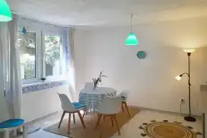 Uyutnaya u morya s privatnym sadom Apartments