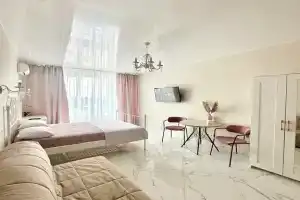 Uyutnaya studiya Skandinaviya v ZhK Parad planet Apartments, Korolyov