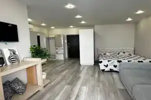 Studiya dlya 5 gostey s shikarnym vidom na Amur Apartments