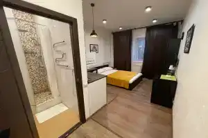 Dvuhmestnyy nomer s 1 krovatyu studiya v stile Loft Katyushki 2 Apartments, Lobnya