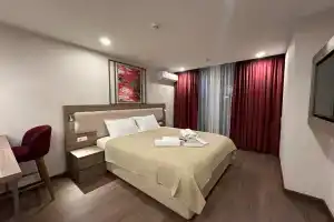 Dvuhmestnyy nomer s 1 krovatyu uluchshennyy s vidom na gory Apartments