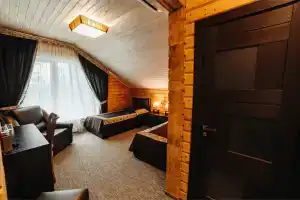 Dvuhmestnyy nomer s 2 otdelnymi krovatyami 7 Terem Kupecheskiy 3 palata Tsarya Berendeya Apartments, Galuzino