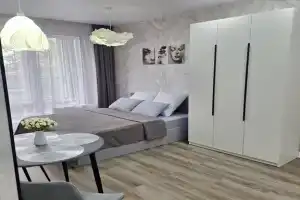 Novaya, uyutnaya studiya vozle aeroporta Tolmachyovo Apartments, Ob'