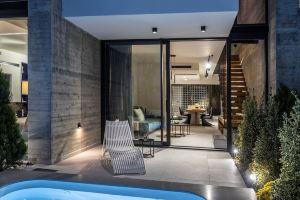 Ikies 3 Modern Eco-Friendly Private Seaview Signature Villas with a Pool, Volos