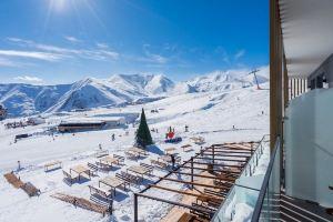 Ski in/Out, Gondola view in Atrium of New Hotel, Gudauri