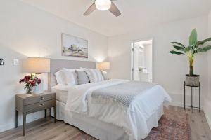 Outdoor Patio and Granite Kitchen Island - Charming Coastal Cabana Hotel, Santa Barbara