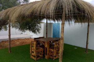 Luxury villa with private pool not overlooked and view of the panoramic beach, Aghir