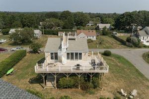 Expansive deck with ocean views Hotel, Falmouth