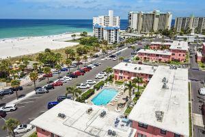 Patio and Heated Swimming Pool - Charming Coastal Retreat Hotel, St Pete Beach