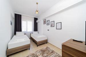 Sea View Apartment Near Beach with Balcony in Aksu, Lara