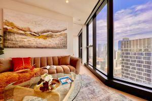 Highrise view 1king1Queen 2baths Hotel, Melbourne